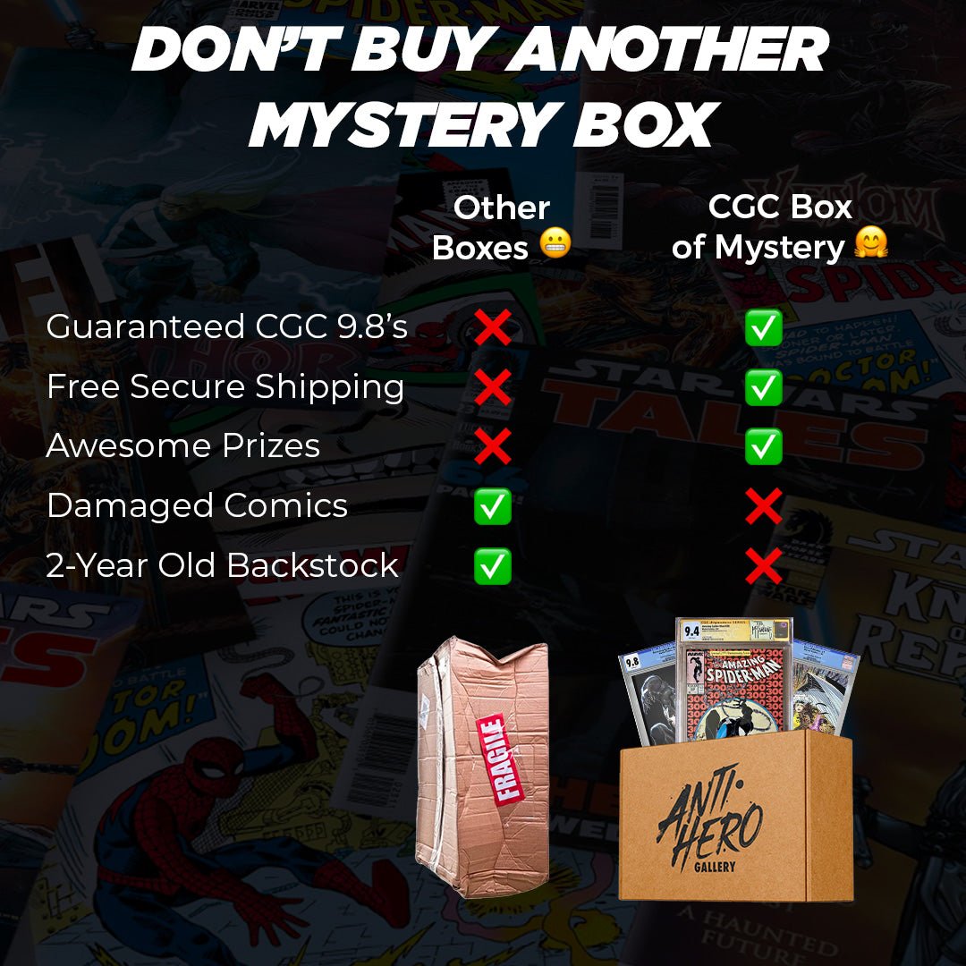 CGC Box of Mystery 2.0: A Legendary Collection of Comics - 🇺🇸 Free US Shipping - Antihero Gallery