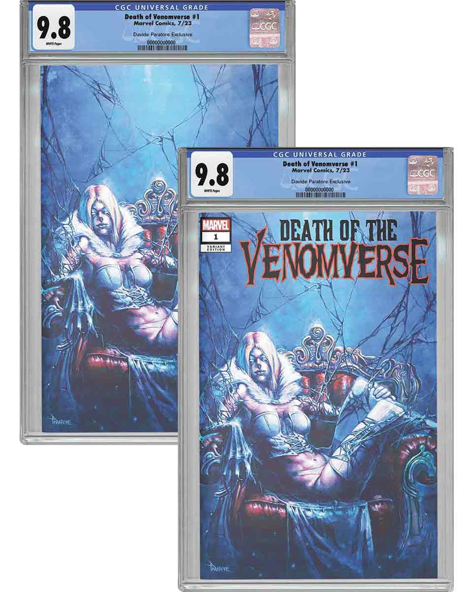 Death of Venomverse #1 Davide Paratore Exclusive CGC 9.8 - Antihero Gallery