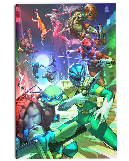 Mighty Morphin Power Rangers / Teenage Mutant Ninja Turtles II #1 Exclusives & Ratios