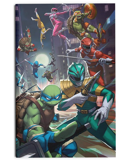 Mighty Morphin Power Rangers / Teenage Mutant Ninja Turtles II #1 Exclusives & Ratios
